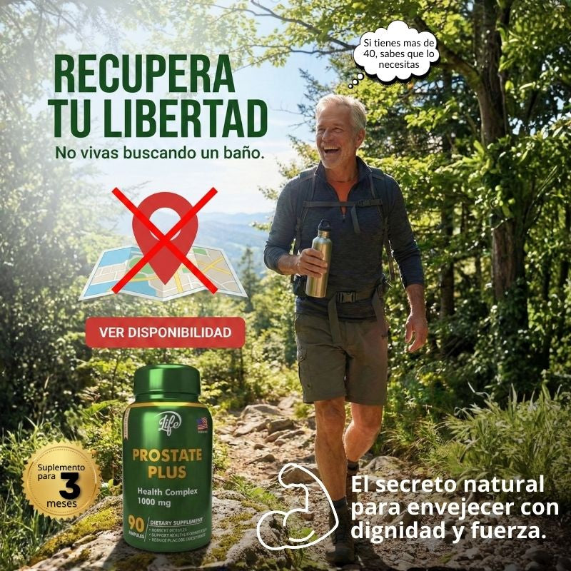 PROSTATE PLUS -Tu aliado natural para una próstata saludable