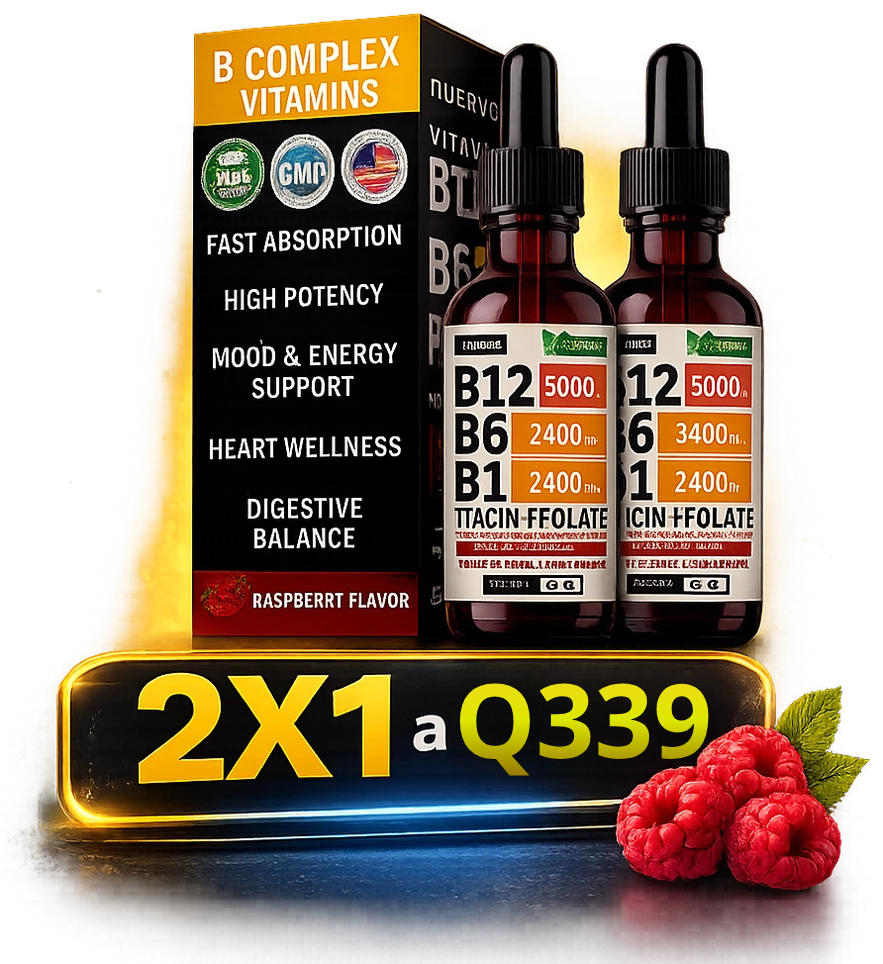 Vitaminas Líquidas K2+D3+B12 - Energía y Bienestar Diario