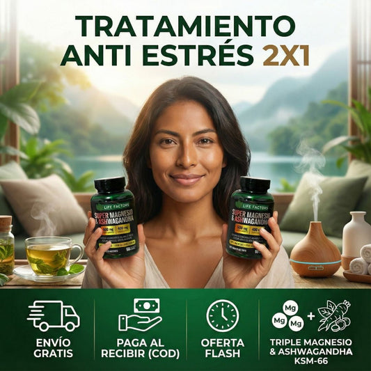 Super Magnesio & Ashwagandha – Complejo Mineral Y Herbal X 60 Cápsulas