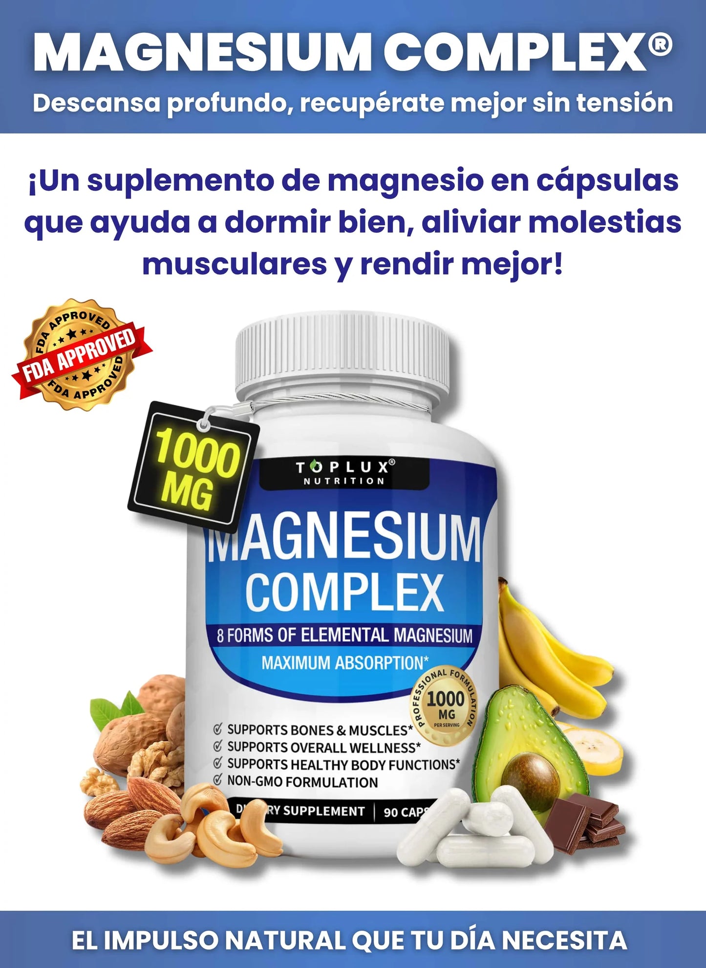 Magnesio Complex Para Descanso Profundo