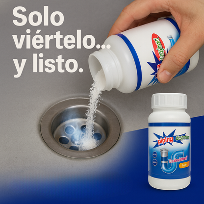 TurboDestape™ – Polvo Profesional Para Destapar Cañerías