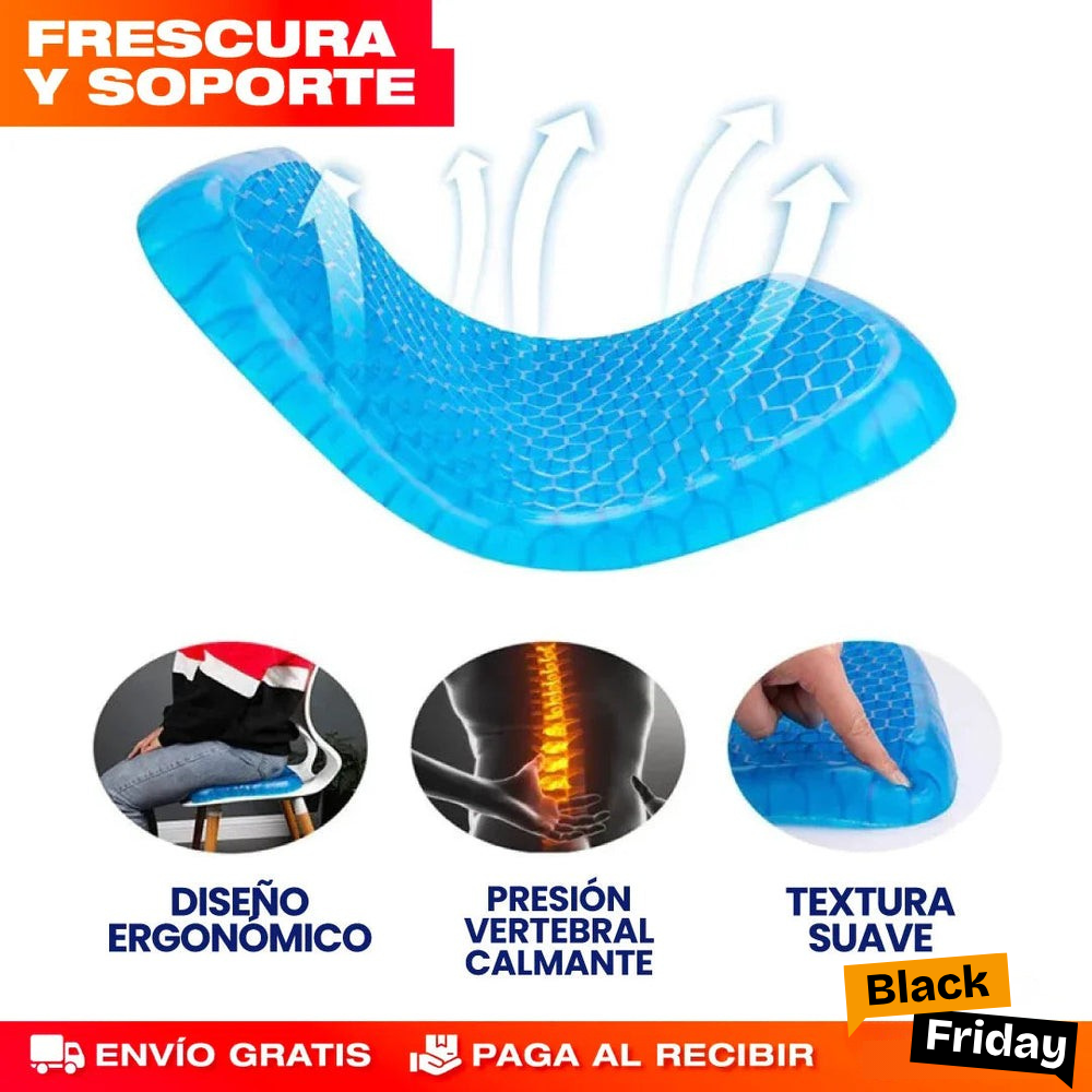 CojínGel™ – Confort ergonómico y alivio terapéutico instantáneo