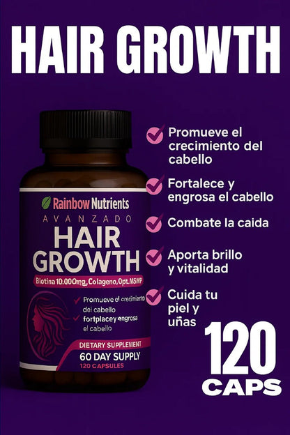💜HairGrowth™ – Fórmula Para Crecimiento del Cabello