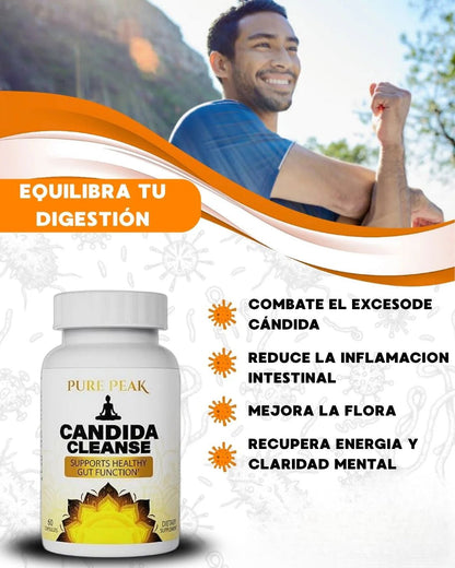 CÁNDIDA CLEANSE 60 CÁPSULAS – REDUCE HINCHAZÓN Y MEJORA LA DIGESTIÓN