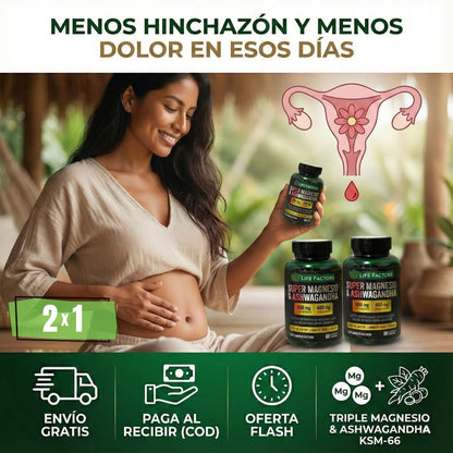 Super Magnesio & Ashwagandha – Complejo Mineral Y Herbal X 60 Cápsulas