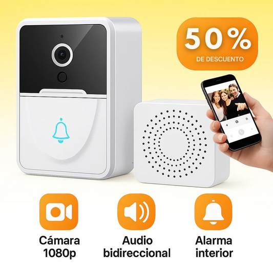 VigilBell™ - Timbre inteligente con cámara HD