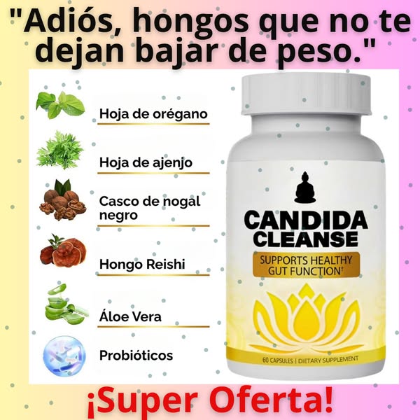 Candida Cleanse – Reduce antojos, hinchazón y fatiga + Envío Gratis