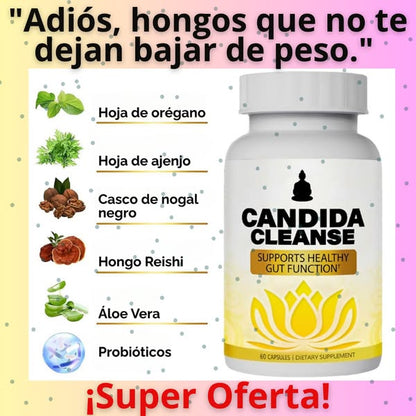 Candida Cleanse – Reduce antojos, hinchazón y fatiga + Envío Gratis