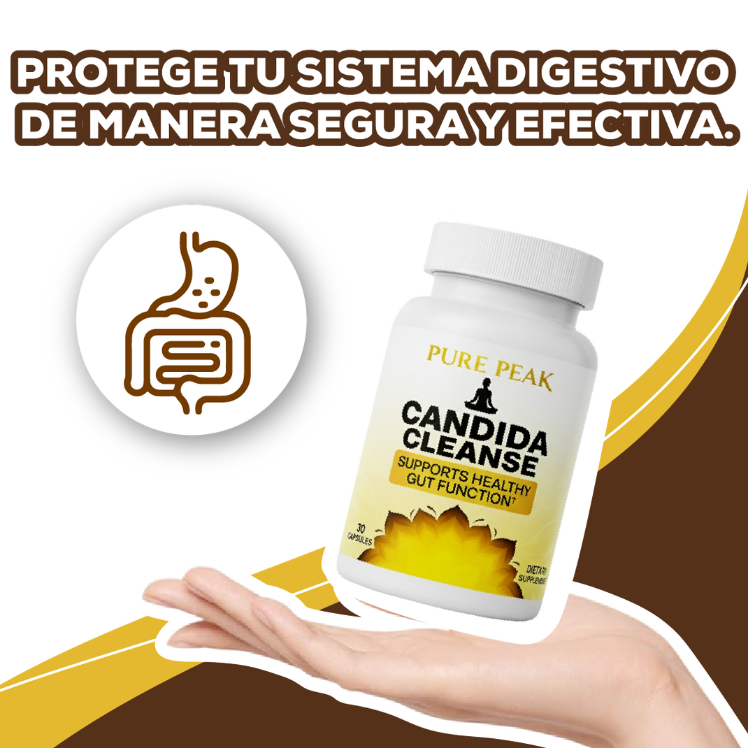 CÁNDIDA CLEANSE 60 CÁPSULAS – REDUCE HINCHAZÓN Y MEJORA LA DIGESTIÓN