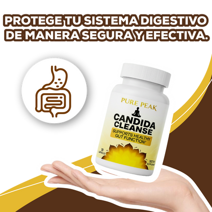 CÁNDIDA CLEANSE 60 CÁPSULAS – REDUCE HINCHAZÓN Y MEJORA LA DIGESTIÓN
