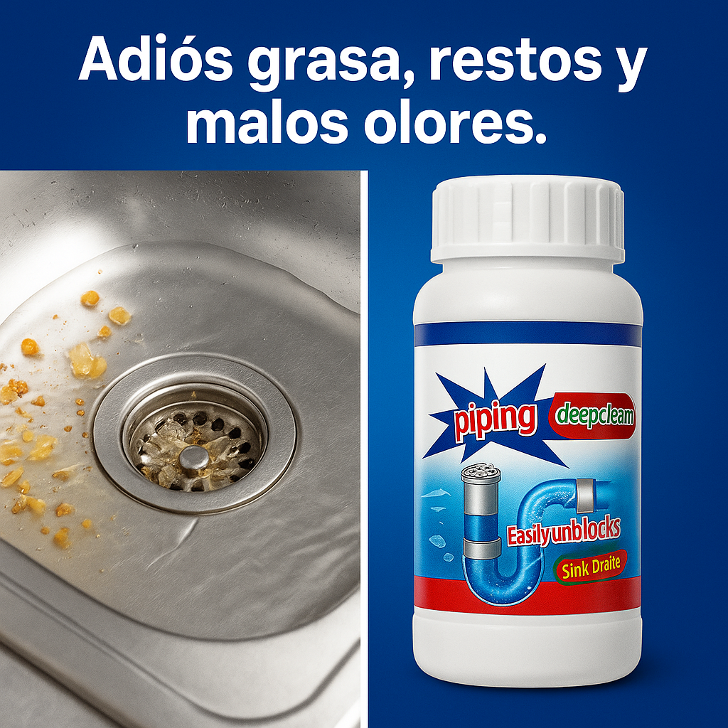 TurboDestape™ – Polvo Profesional Para Destapar Cañerías