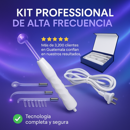 DermaPulse™ – Kit Profesional Portátil de Alta Frecuencia