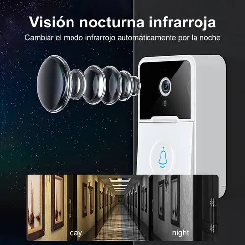 VigilBell™ - Timbre inteligente con cámara HD