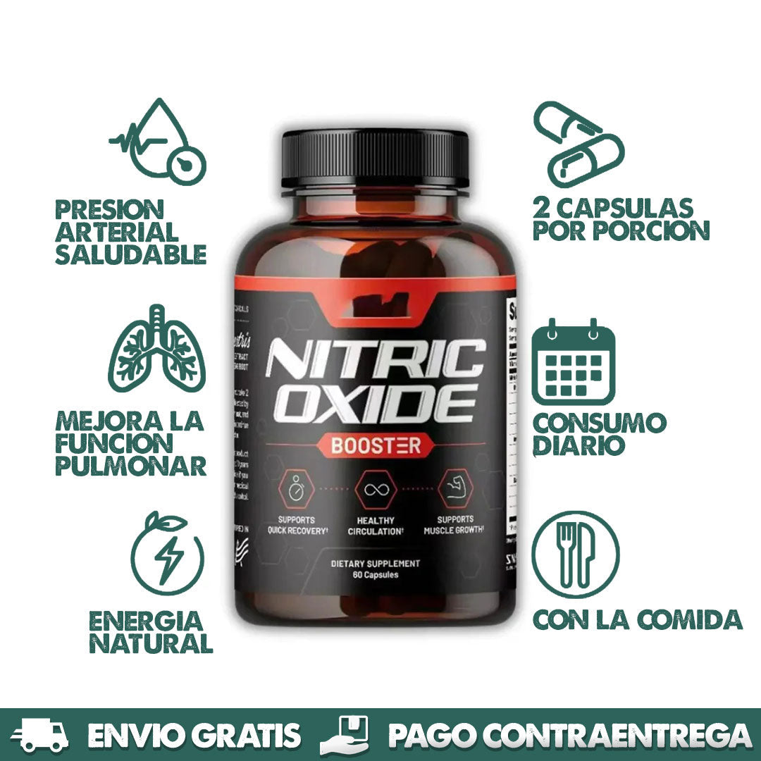 NitricOxide™ - Suplemento Premium 1000 mg 60 Cápsulas