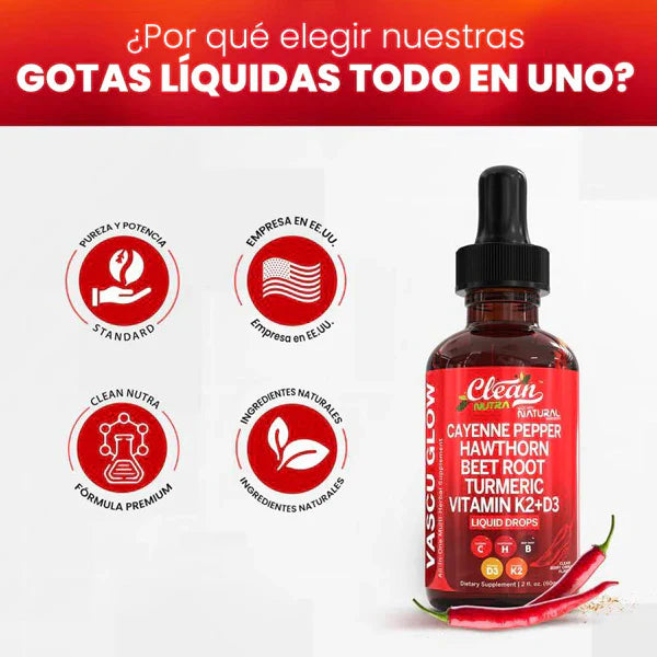 VascuGlow™ – Gotas Activadoras De Pimienta Cayena