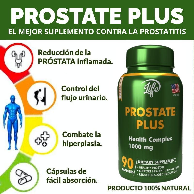 PROSTATE PLUS -Tu aliado natural para una próstata saludable