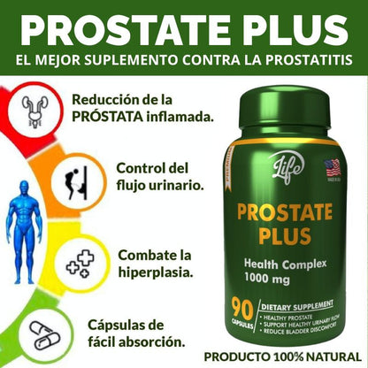 PROSTATE PLUS -Tu aliado natural para una próstata saludable