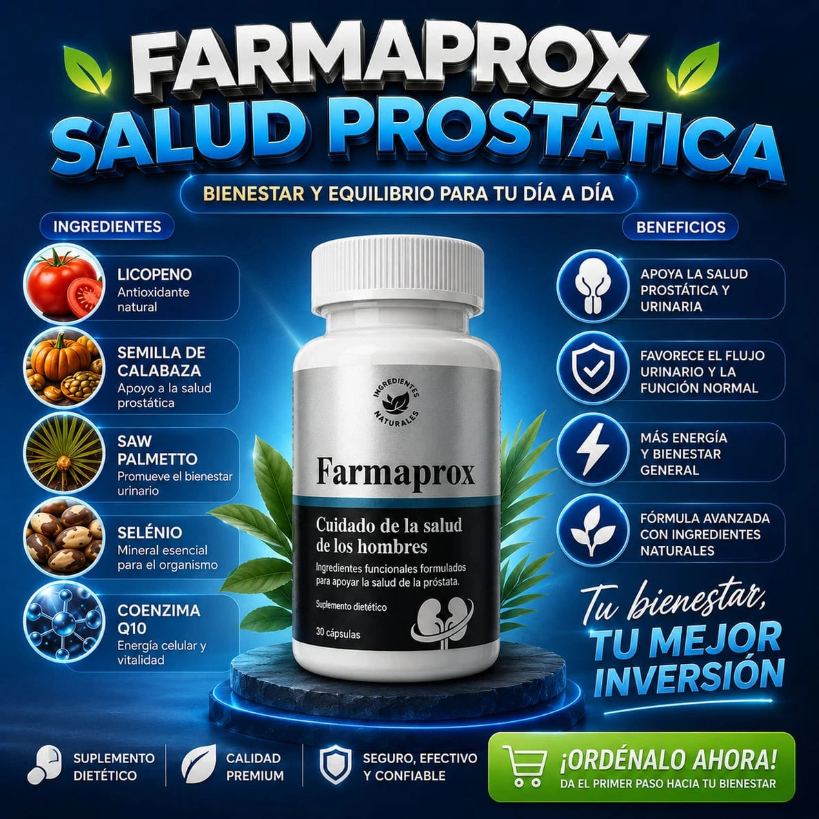 Farmaprox - Apoyo para el Bienestar Masculino - Imagen 1
