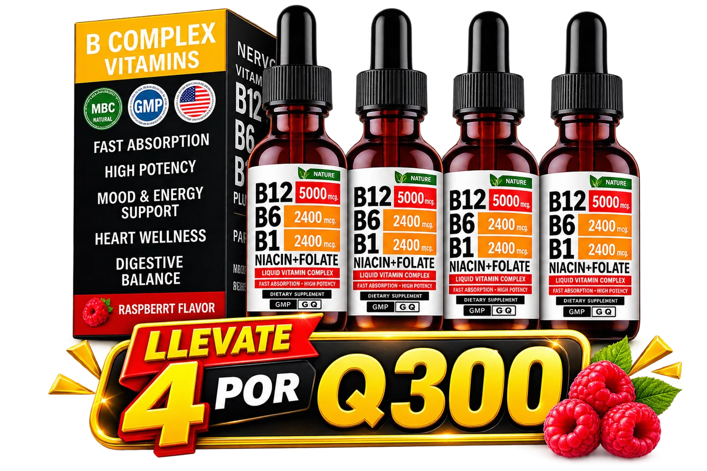 Vitaminas Líquidas K2+D3+B12 - Energía y Bienestar Diario - Imagen 2