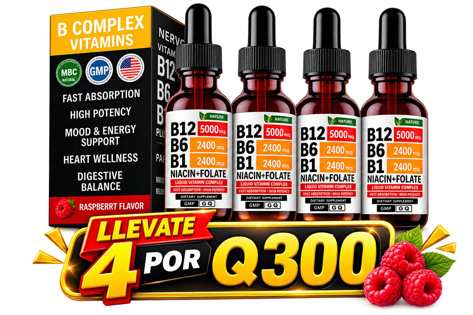 Vitaminas Líquidas K2+D3+B12 - Energía y Bienestar Diario - Imagen 2