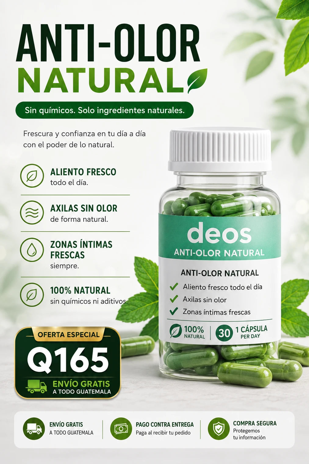 Deos Cápsulas - Frescura Natural y Aliento Fresco - Imagen 2