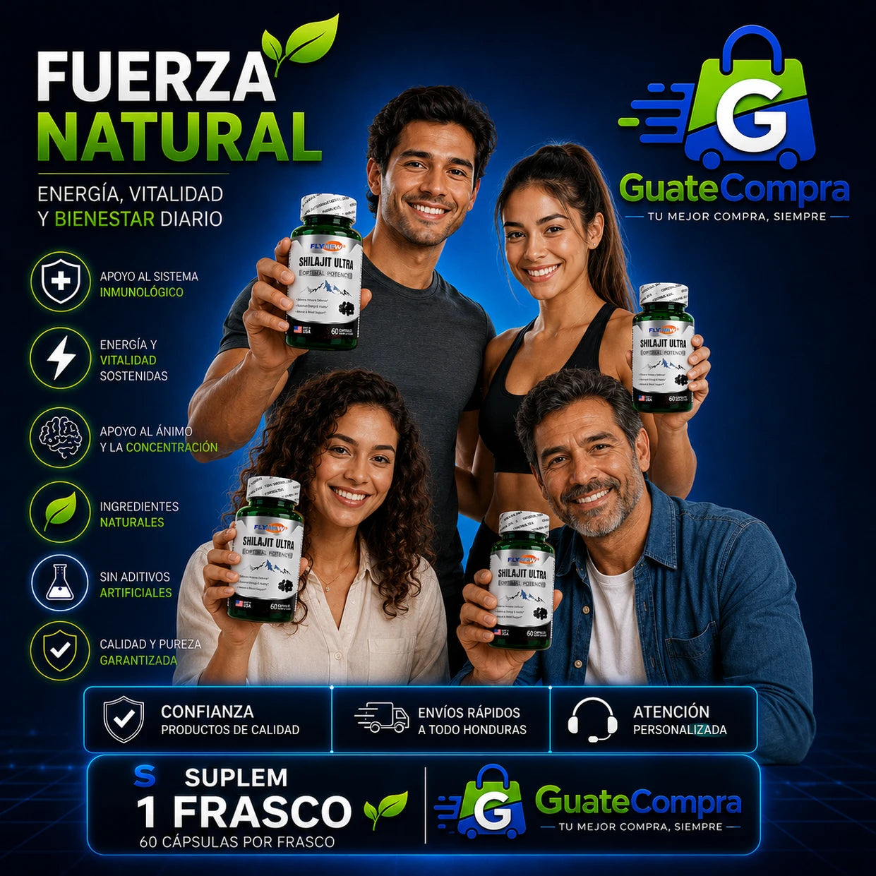 Suplemento Shilajit L-Arginina - Mejora Energía y Vitalidad - Imagen 7