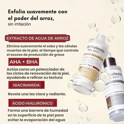 DrMelaxin™ – Ampolla Facial de Arroz y Arroz Negro 60ml