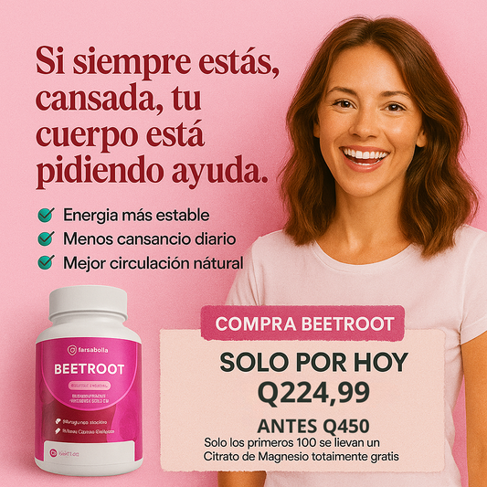BeetRoot™ – Apoyo Natural para Energía y Rendimiento Diario